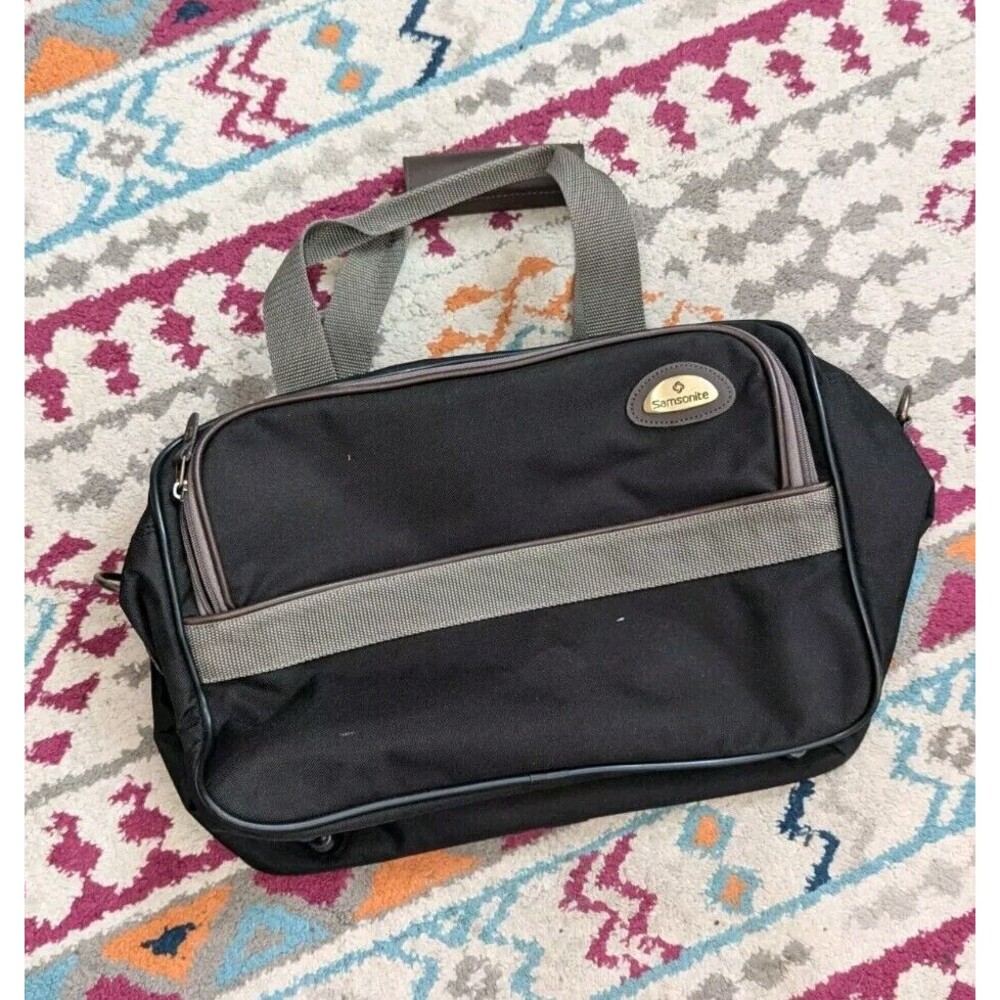 Vintage Samsonite Legacy Sport‎ Black Carry On Duffel Luggage Bag Travel